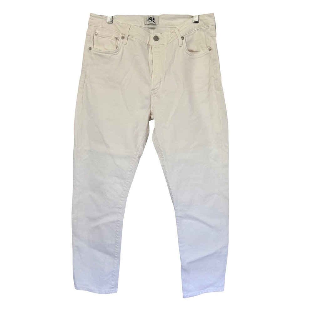 AGOLDE TONI White High Rise Straight Leg Jeans Women Size 31
